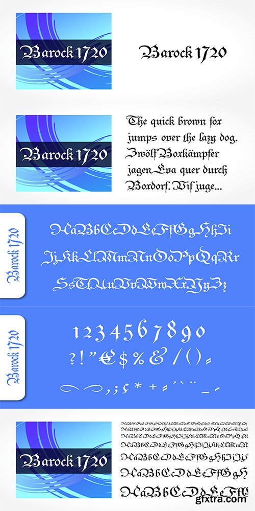 Barock 1970 Font Family - 1 Font $19