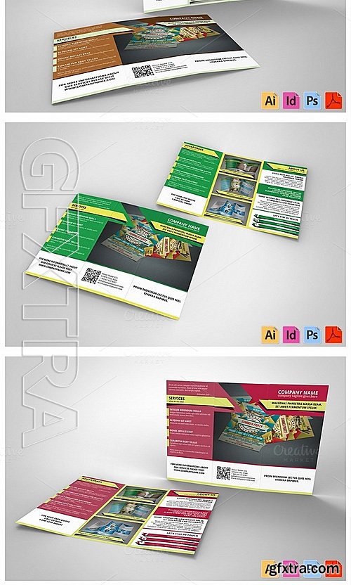 CM - Modern Corporate Geometric Trifold 530052