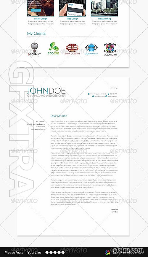 GraphicRiver - 3-Piece Resume 7449993