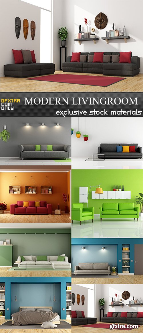 Modern livingroom, 8  x  UHQ JPEG