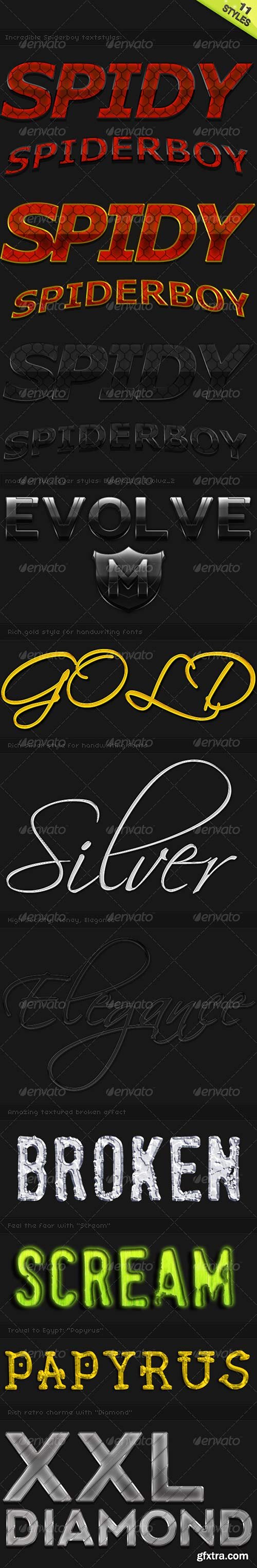 GraphicRiver - 11 Fancy Text Styles 95914