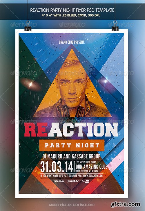 GraphicRiver - Reaction Party | Flyer Template 6927022