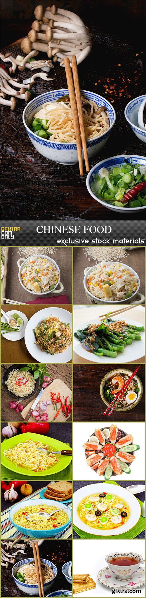 Сhinese food, 12  x  UHQ JPEG