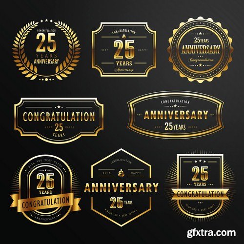 Golden Premium Quality Labels 12X EPS