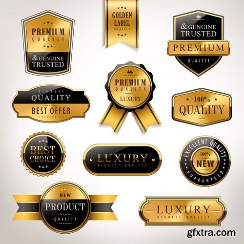 Golden Premium Quality Labels 12X EPS