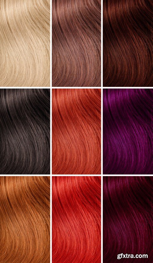 Hair Colors Palette 10X JPEG