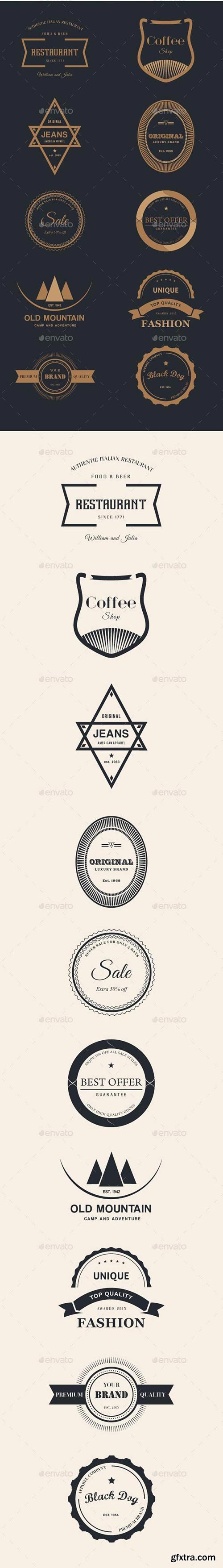 GraphicRiver - Modern Retro Badges Vol. 3 11581228