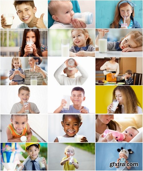 Collection of baby child drinking milk healthy eating 25 HQ Jpeg