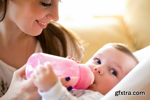 Collection of baby child drinking milk healthy eating 25 HQ Jpeg