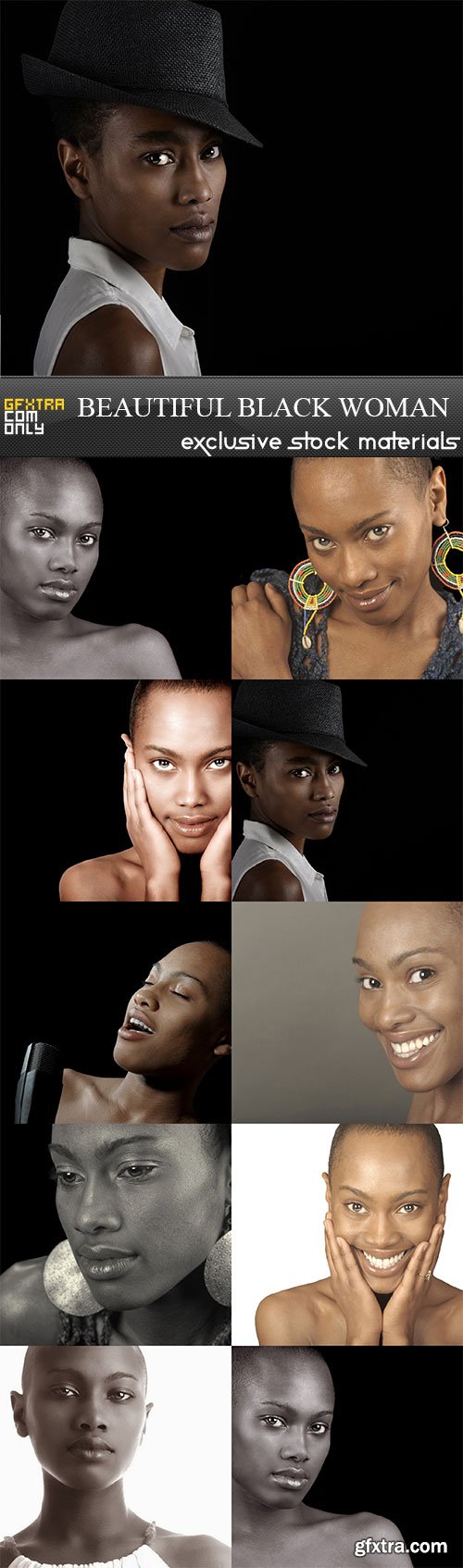 Beautiful Black Woman, 9  x  UHQ JPEG