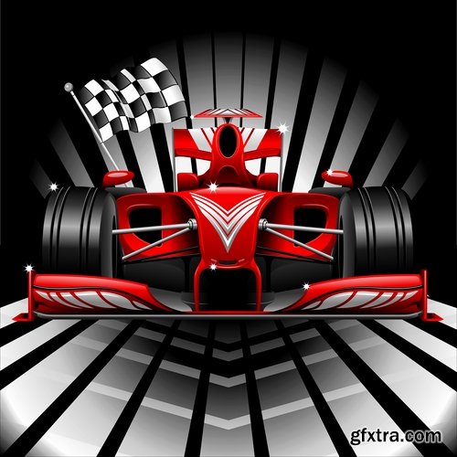 Collection of vector image Formula 1 car speed supercar 25 EPS