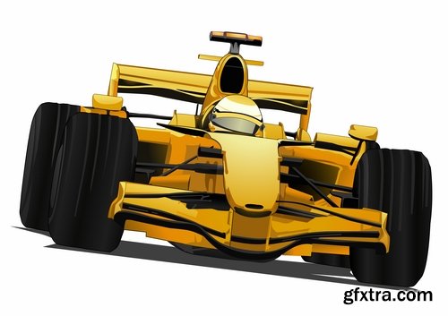 Collection of vector image Formula 1 car speed supercar 25 EPS