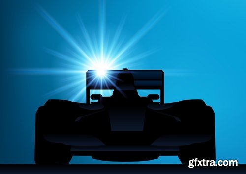 Collection of vector image Formula 1 car speed supercar 25 EPS