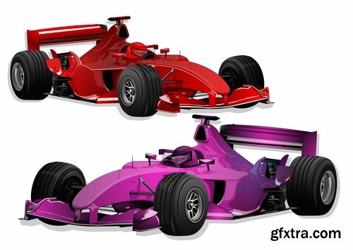 Collection of vector image Formula 1 car speed supercar 25 EPS