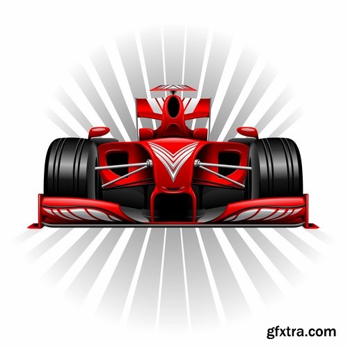 Collection of vector image Formula 1 car speed supercar 25 EPS