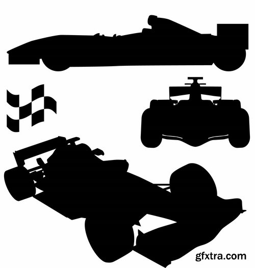 Collection of vector image Formula 1 car speed supercar 25 EPS