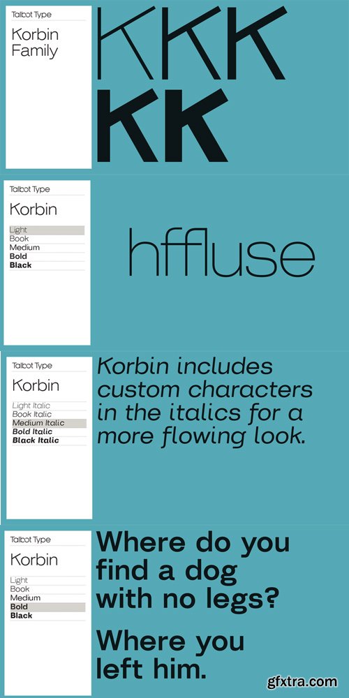 Korbin Font Family $99