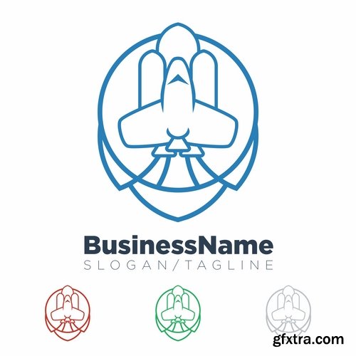 Collection picture vector logo illustration of the business campaign 23-25 EPS