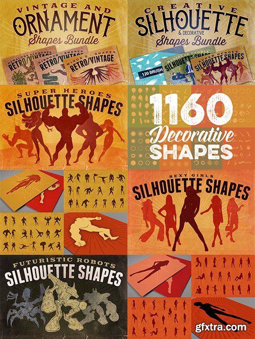 Creativemarket 2200 Shapes Mega Bundle 526003