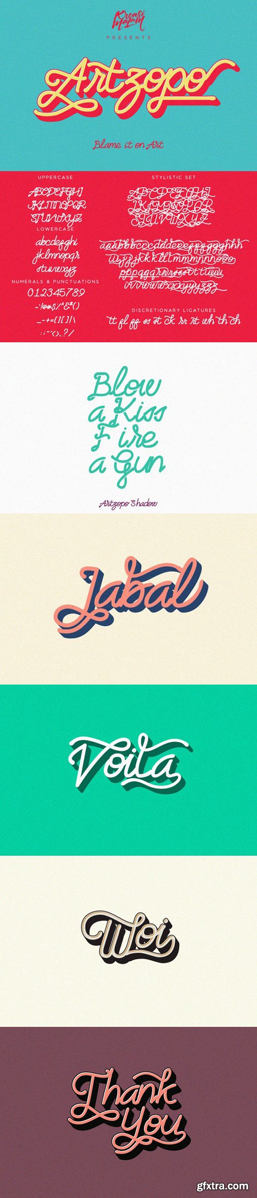 CM - Artzopo Script Fonts 537997