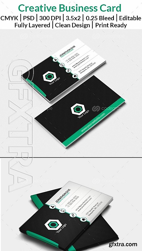 Business Card Stylish Modern 6051