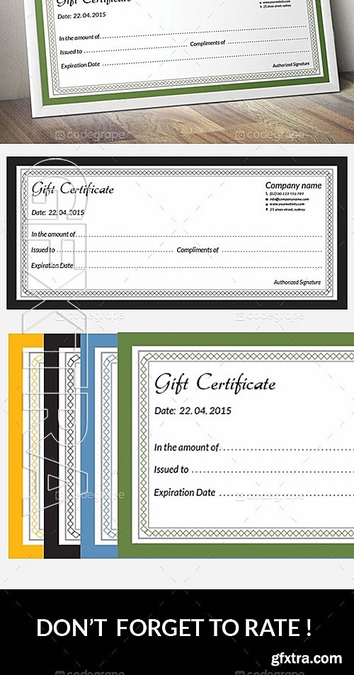 Clean Gift Certificate 5953