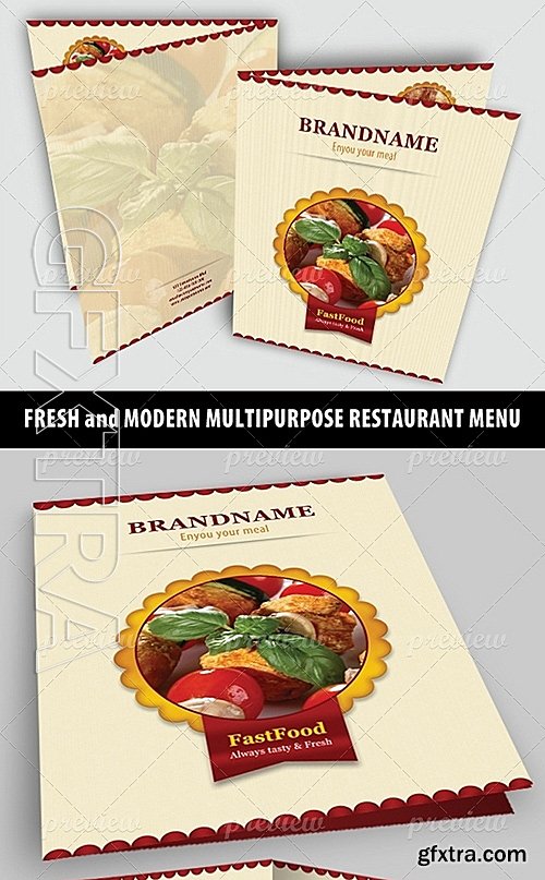 Elegant Restaurant Menu 4197