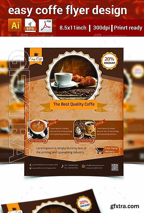 Easy Coffee Flyer 6322