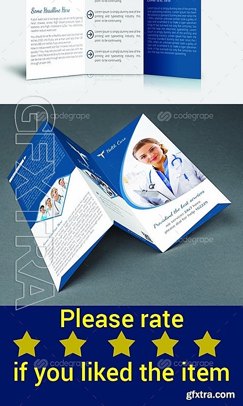 Health Care Tri-fold Brochure 6299