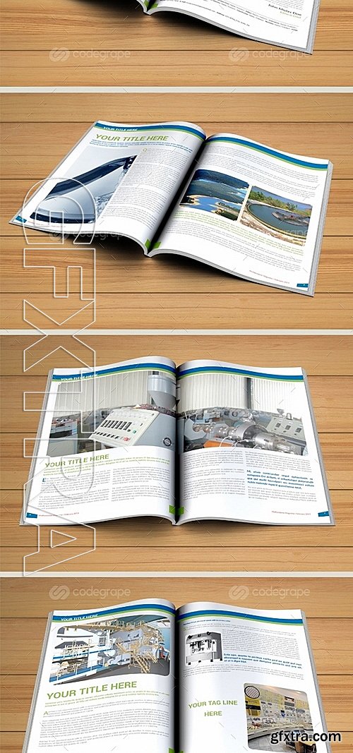 Octagon Magazine Template 6259