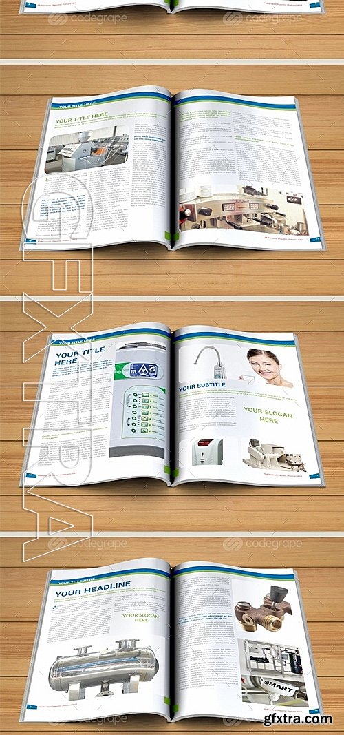 Octagon Magazine Template 6259