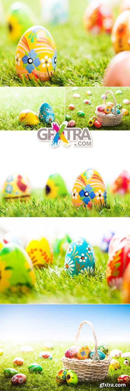 Stock Photo - Colorful Easter Eggs