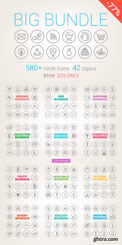 CM 341239 - Circle Icons Big Bundle