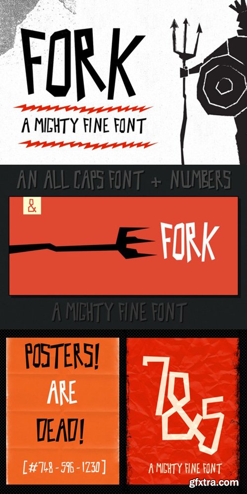 CM - Fork Display Font 537170