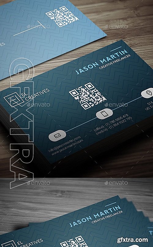 GraphicRiver - Creative Blue Business Card - 07 12683264