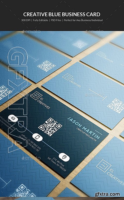 GraphicRiver - Creative Blue Business Card - 07 12683264