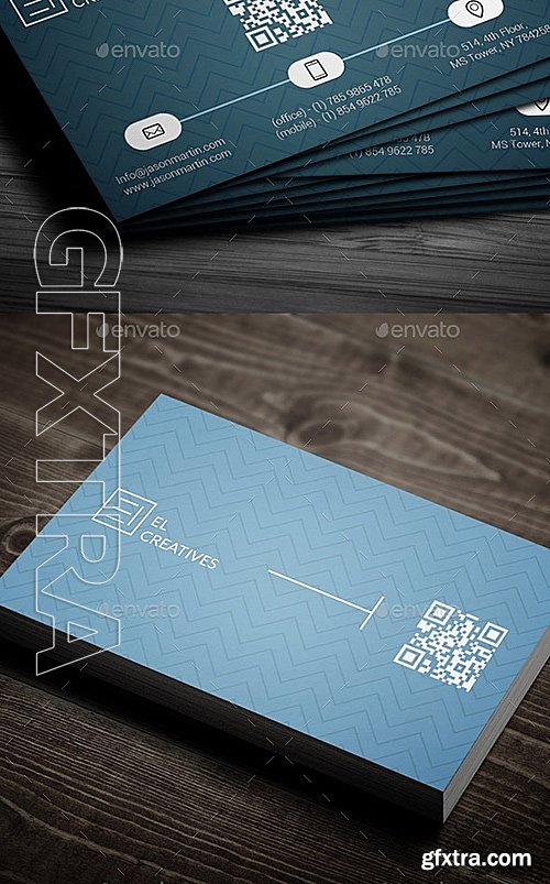 GraphicRiver - Creative Blue Business Card - 07 12683264