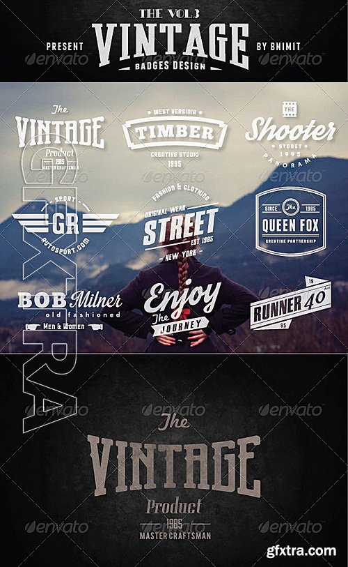 GraphicRiver - Vintage Badges Vol3 8567476