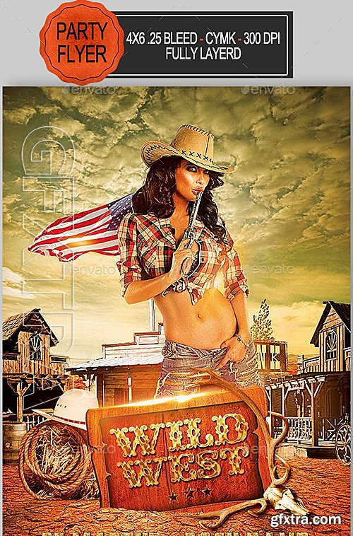 GraphicRiver - Wild West Flyer 10434667