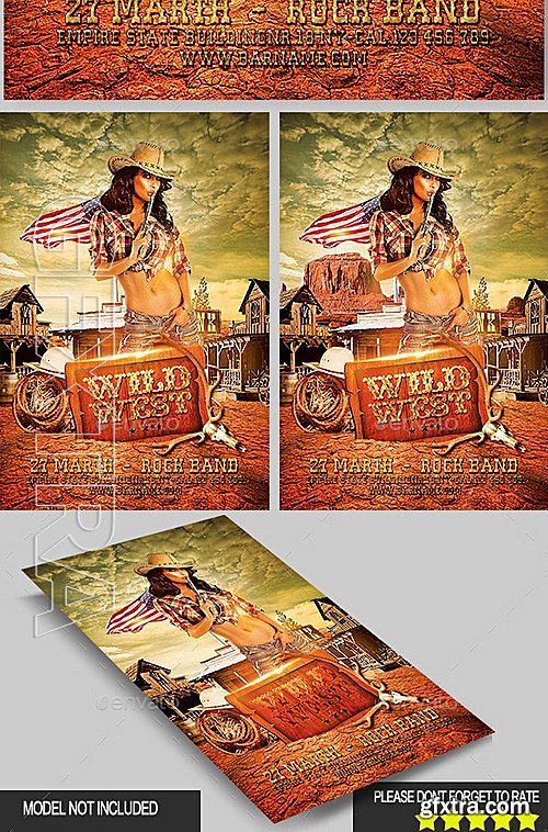 GraphicRiver - Wild West Flyer 10434667