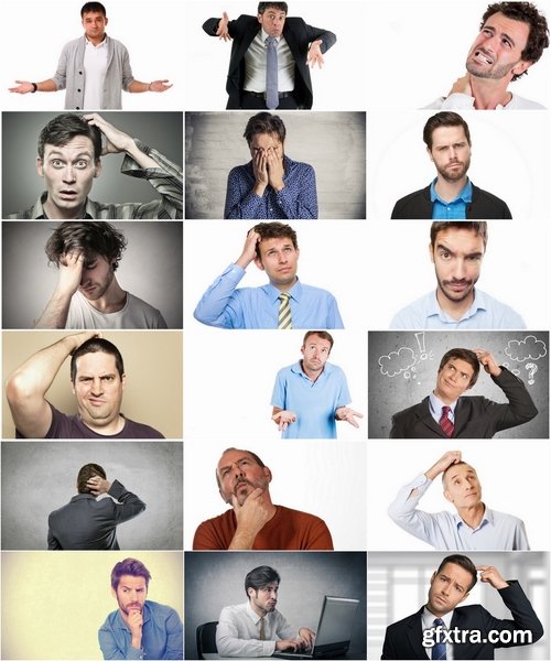 Collection of people man confused surprise anxiety 25 HQ Jpeg