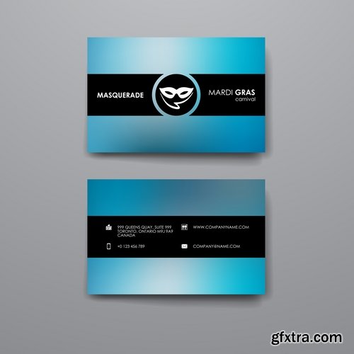 Collection of vector image flyer banner brochure business card 11-25 Eps