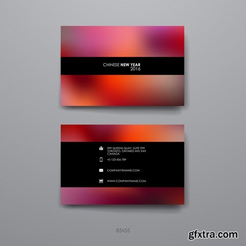 Collection of vector image flyer banner brochure business card 11-25 Eps