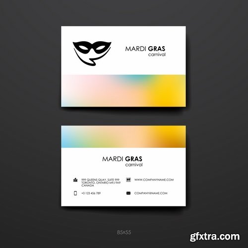 Collection of vector image flyer banner brochure business card 11-25 Eps