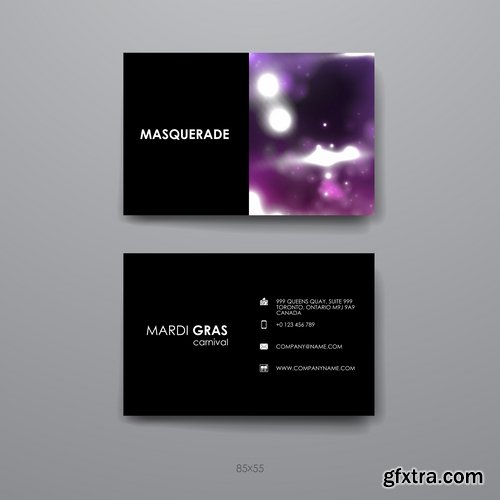 Collection of vector image flyer banner brochure business card 11-25 Eps