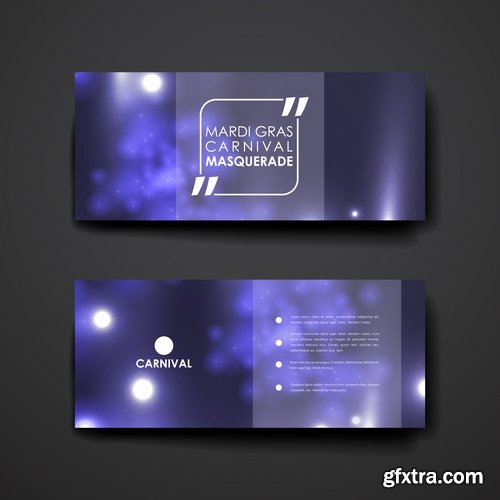 Collection of vector image flyer banner brochure business card 11-25 Eps