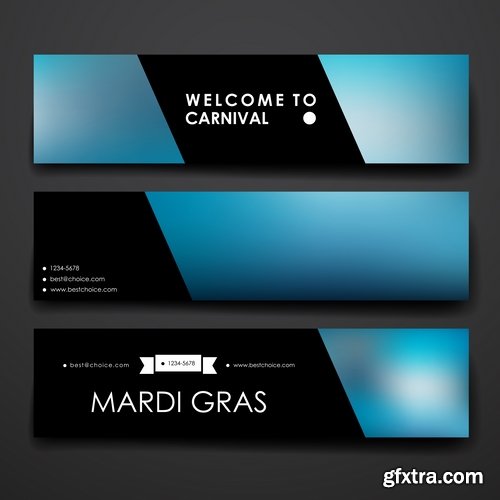 Collection of vector image flyer banner brochure business card 11-25 Eps