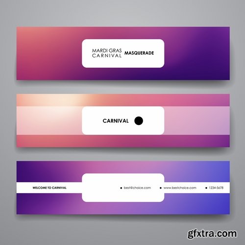 Collection of vector image flyer banner brochure business card 11-25 Eps