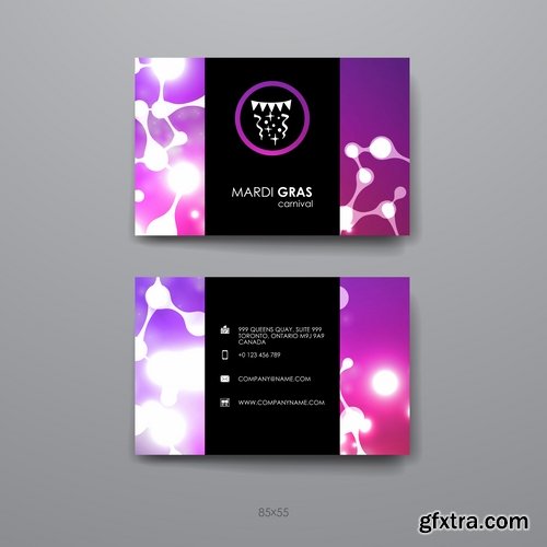 Collection of vector image flyer banner brochure business card 11-25 Eps