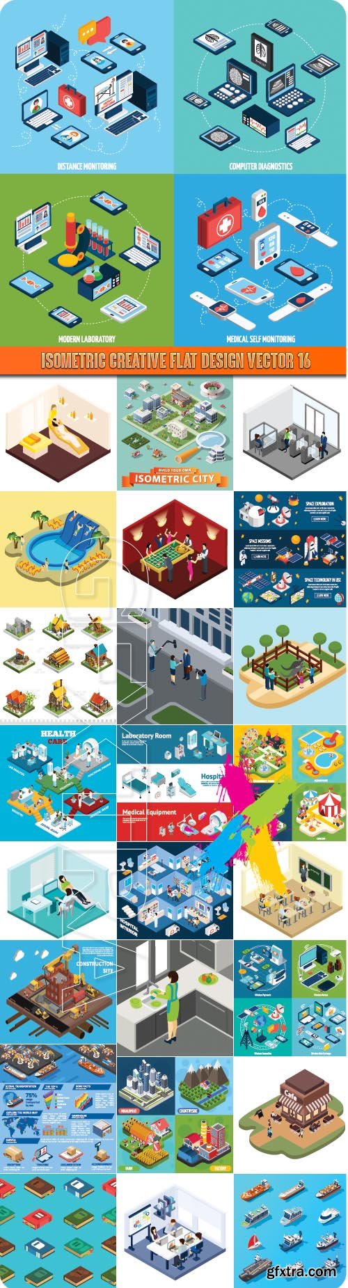 Isometric creative flat design vector 16